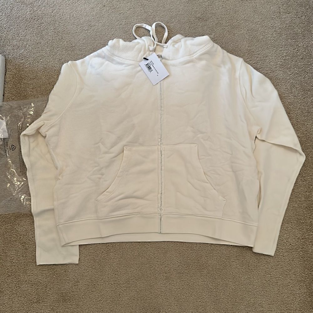 NWT Cream Bandier zip up Medium